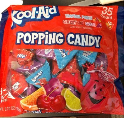 Tropical Punch, Cherry, Grape Popping Candy, Tropical Punch, Cherry, Grape