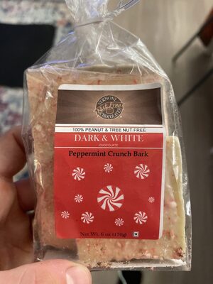 Peppermint Crunch Bark Dark & White Chocolate, Peppermint Crunch Bark