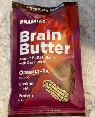 Chocolate Peanut Brain Butter Blend With Brainpack, Chocolate Peanut