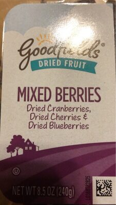 Mixed Berries Dried Cranberries, Dried Cherries & Dried Blueberries Dried Fruit, Mixed Berries