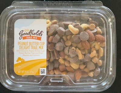 Peanut Butter Cup Milk Chocolate Peanut Butter Cups, Peanut Butter Flavored Drops, Almonds And Cashews Delight Trail Mix, Peanut Butter Cup