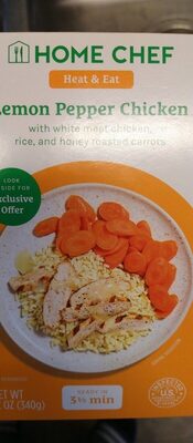 Lemon Pepper Chicken With Rice & Honey Roasted Carrots