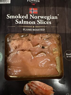 Flame Roasted Smoked Norwegian Salmon Slices, Flame Roasted