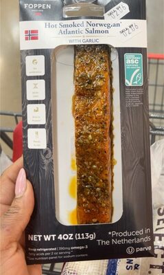 Hot Smoked Norwegian Atlantic Salmon With Garlic, Hot Smoked Norwegian Atlantic With Garlic