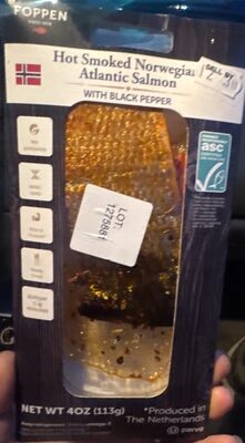 Hot Smoked Norwegian Atlantic Salmon With Black Pepper, Black Pepper