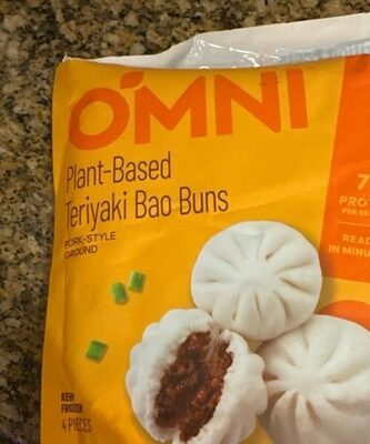 Pork-Style Ground Plant-Based Teriyaki Bao Buns, Pork-Style Ground