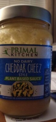 No Dairy Cheddar Cheez Style Plant Based Sauce, No Dairy Cheddar Cheez Style