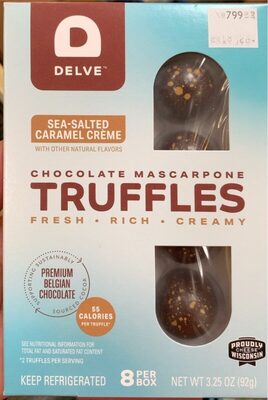 Sea-Salted Caramel Crme Chocolate Mascarpone Truffles, Sea-Salt; Caramel; Dark Chocolate