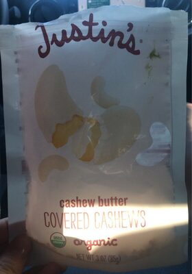 Organic Cashew Butter Covered Cashews, Cashew Butter
