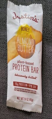 Honey Almond Butter Plant-Based Protein Bar, Honey Almond Butter