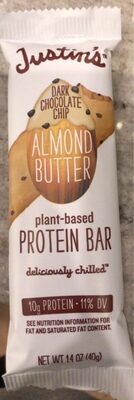 Dark Chocolate Chip Almond Butter Plant-Based Protein Bar, Dark Chocolate Chip Almond Butter
