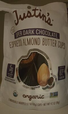 Super Dark Chocolate Espresso, Almond Organic Butter Cups, Super Dark Chocolate Espresso, Almond