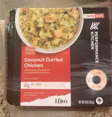 Coconut Curried Chicken White Chicken, And Cauliflower In A Creamy Green Curry Sauce, Coconut Curried Chicken