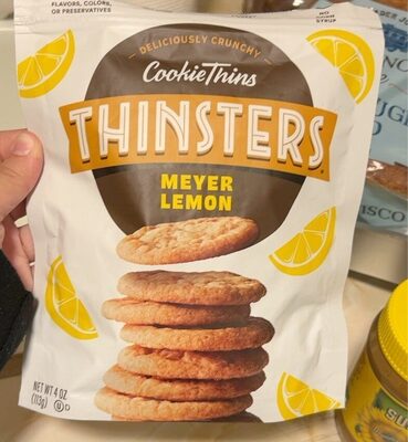 Meyer Lemon Cookie Thins, Meyer Lemon