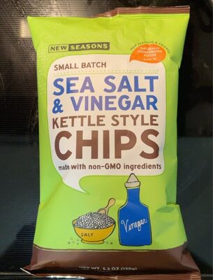 Sea Salt & Vinegar Kettle Style Chips, Sea Salt & Vinegar