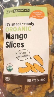 Organic Mango Slices
