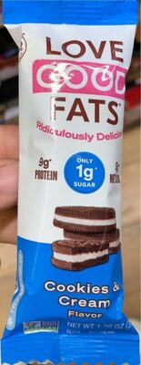 Cookies & Cream Flavor Snack Bar, Cookies & Cream