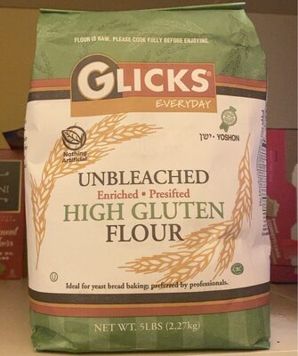 Unbleached Enriched, Presifted High Gluten Flour