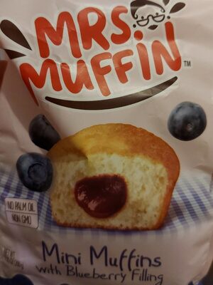 Mini Muffins With Blueberry Filling, Blueberry