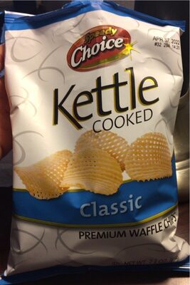 Classic Kettle Cooked Premium Waffle Chips, Classic