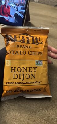 Kettle Brand Potato Chips, Honey Dijon Kettle Chips, Snack Bag, 2 Oz