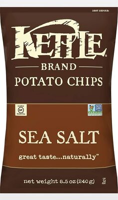 Kettle Brand Potato Chips, Sea Salt Kettle Chips, 8.5 Oz