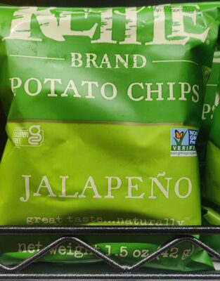 Kettle Brand Potato Chips, Jalapeno Kettle Chips, Snack Bag, 1.5 Oz