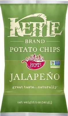 Kettle Brand Potato Chips, Jalapeno Kettle Chips, 5 Oz