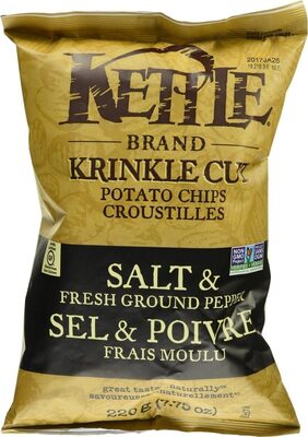 Krinkle Cut Potato Chips, Salt & Fresh Ground Pepper