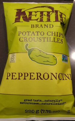 Kettle Brand, Croustilles Potato Chips, Pepperoncini, Pepperoncini