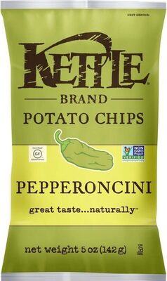 Kettle Brand Potato Chips, Pepperoncini Kettle Chips, 5 Oz