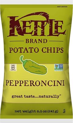 Kettle Brand Potato Chips, Pepperoncini Kettle Chips, 8.5 Oz