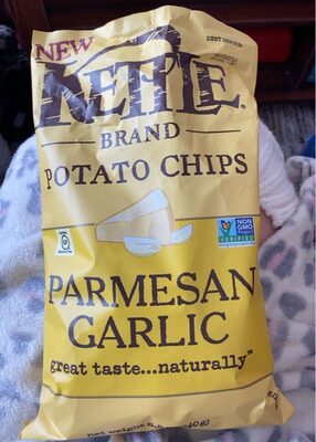 Kettle Brand Potato Chips, Parmesan Garlic Kettle Chips, 8.5 Oz