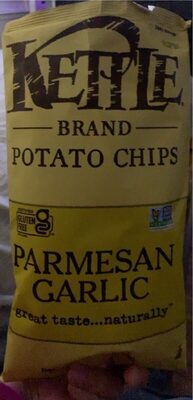 Kettle Brand Potato Chips, Parmesan Garlic Kettle Chips, 5 Oz