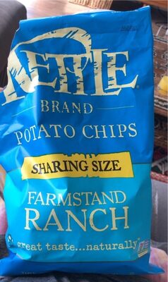 Kettle Brand Potato Chips, Farmstand Ranch Kettle Chips, Party Size, 13 Oz