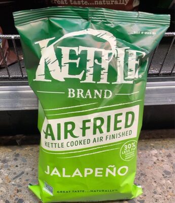 Kettle Brand Potato Chips, Air Fried Jalapeno Kettle Chips, 4.25 Oz Bag