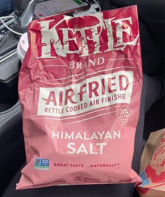 Kettle Brand Potato Chips, Air Fried Himalayan Salt Kettle Chips,  4.25 Oz Bag