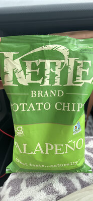 Kettle Brand Jalapeno Kettle Potato Chips, Gluten-Free, Non-GMO, 7.5 oz Bag
