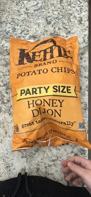 Kettle Brand Potato Chips, Honey Dijon Kettle Chips, Party Size, 13 Oz