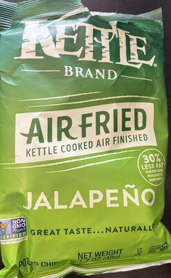 Kettle Brand Potato Chips, Air Fried Jalapeno Kettle Chips, 1.7 Oz Snack Bag