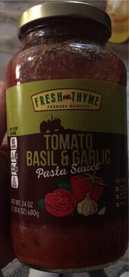 Tomato Basil & Garlic Pasta Sauce, Tomato Basil & Garlic