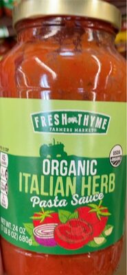 Italian Herb Organic Pasta Sauce, Italian Herb