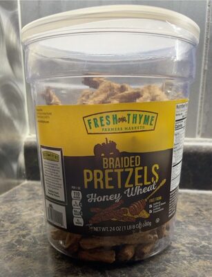 Honey Wheat Braided Pretzels, Honey Wheat
