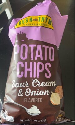 Sour Cream & Onion Flavored Potato Chips, Sour Cream & Onion