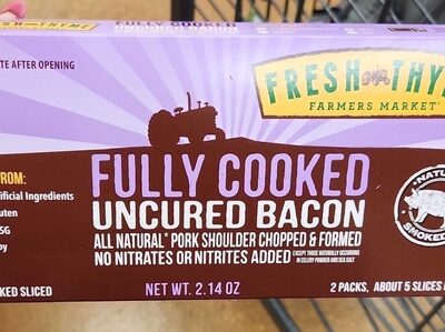 Uncured Fully Cooked Bacon, Uncured