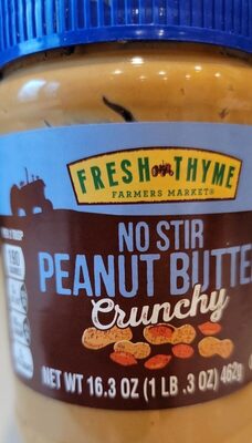 Crunchy No Stir Peanut Butter Spread, Crunchy