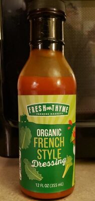 French Style Organic Dressing, French Style