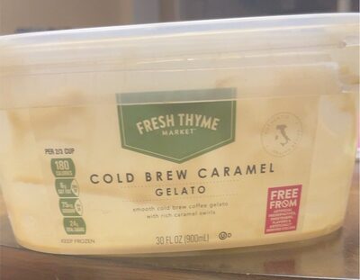 Cold Brew Caramel Gelato, Cold Brew Caramel