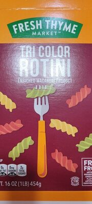 Enriched Macaroni Product Tri Color Rotini