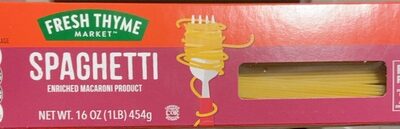 Enriched Macaroni Product, Spaghetti